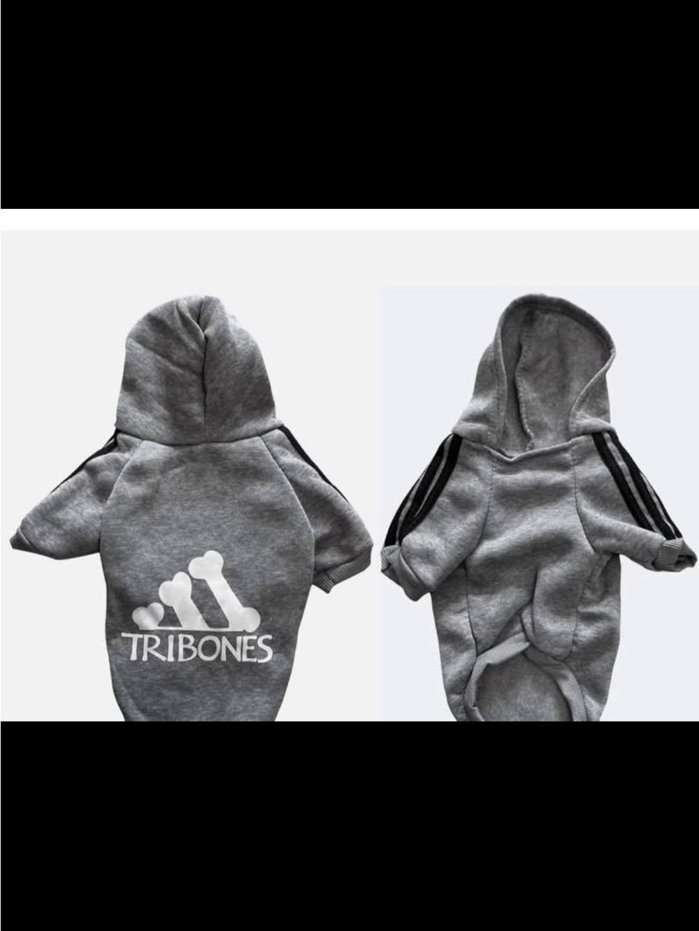 Gray Hooded Dog Sweatshirt - Cozy Pet Hoodie (3xl)
